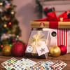 10 Sheets Set Numbered Stickers Christmas Countdown Calendar Stickers Irregular Cartoon Christmas Advent Calendar Stickers