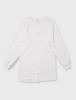 Warm Smooth Long White B.V.D. Men's Undershirt, Fleece-Lined, V-Neck, Sleeve,