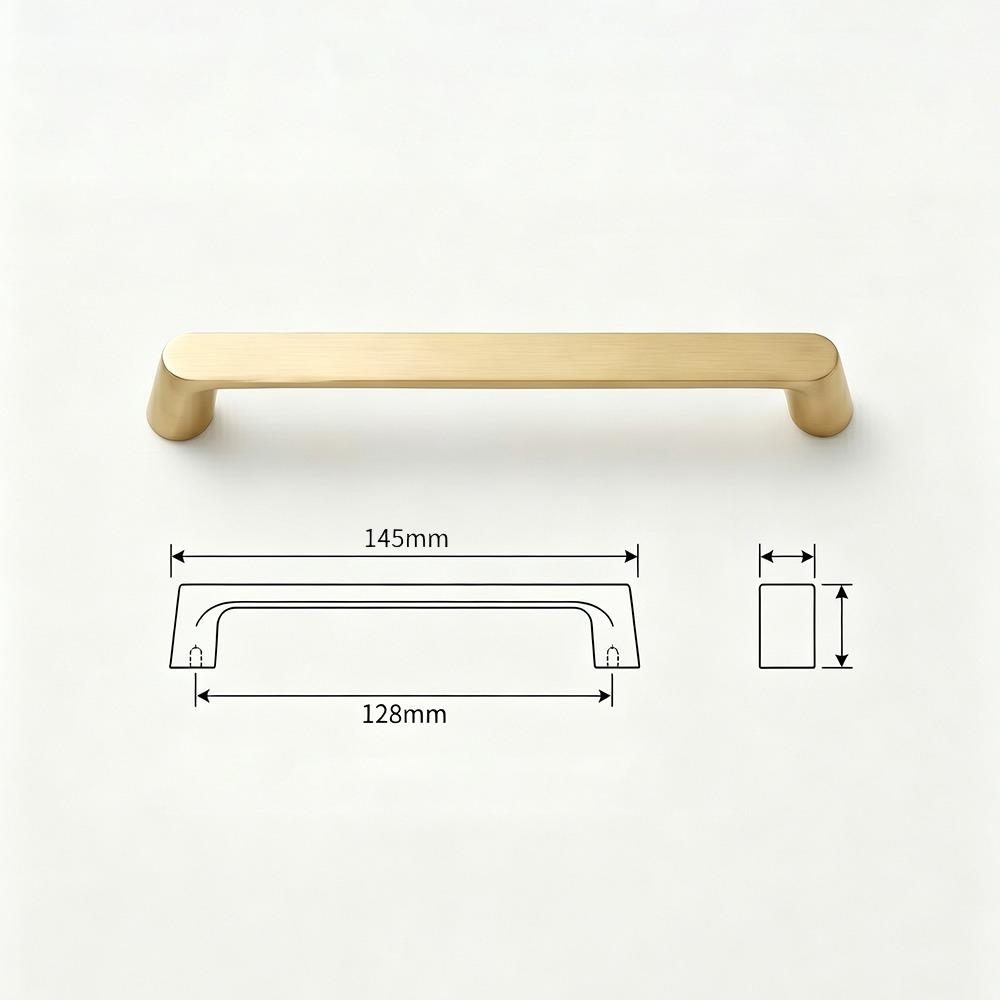 Modern Style Cabinet Handles Brushed Nickel Finish Furniture Handles For Dresser Cabinet