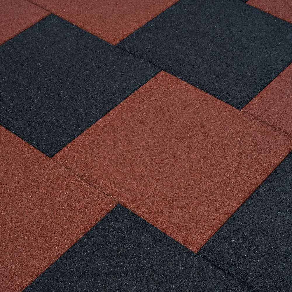 Carreaux de protection antichoc 18pcs Caoutchouc 50x50x3cm