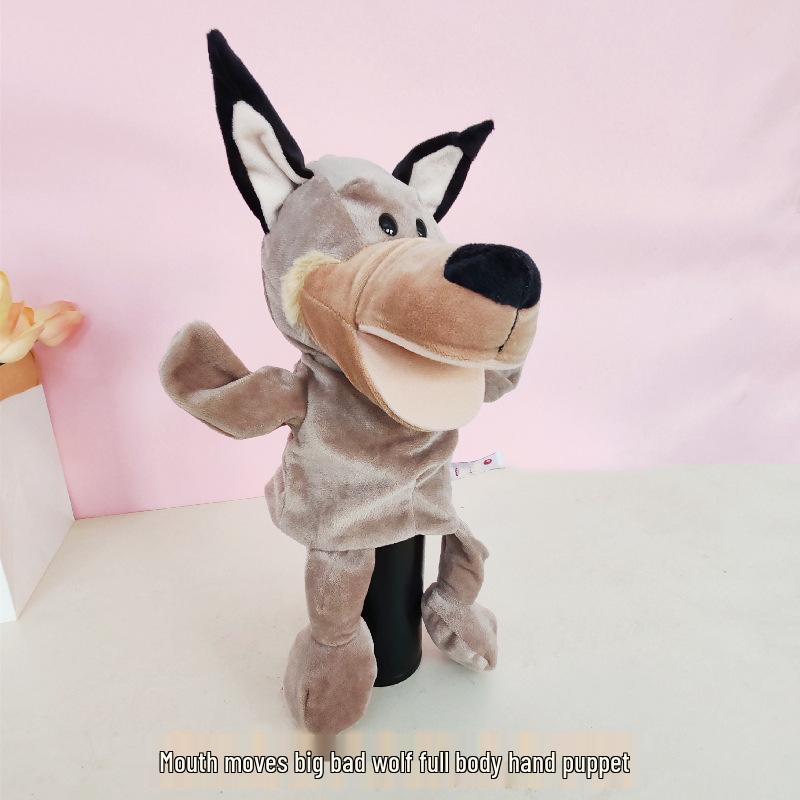 Cartoon Animal Hand Puppet Plush Doll for Kids' Interactive Play