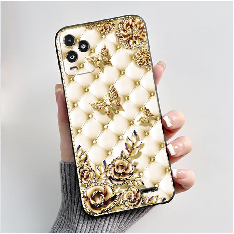 Anti-scratch Black Phone Case For BLU View 5 Pro Soft Casing For BLU View 5 Pro Trendy Style Penguins In The Snow Pattern Shell
