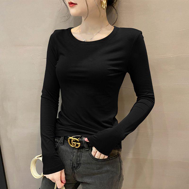 

Женская темно-серая приталенная рубашка с длинным рукавом и круглым вырезом - Весна/Осень/Зима 2025 5XL (180-200 jin)