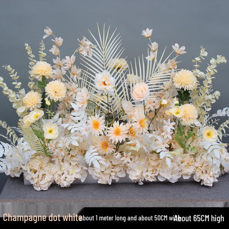 Large Silk Eucalyptus Flower Row for Wedding Aisle Decor