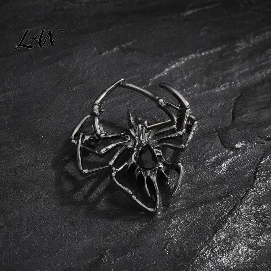Rhinestone Spider Brooch for Men Women, Shape Alloy Lapel Non-fading Pin Pin, Sweater Cardigan Coat Clothing Accessories, Halloween Costume