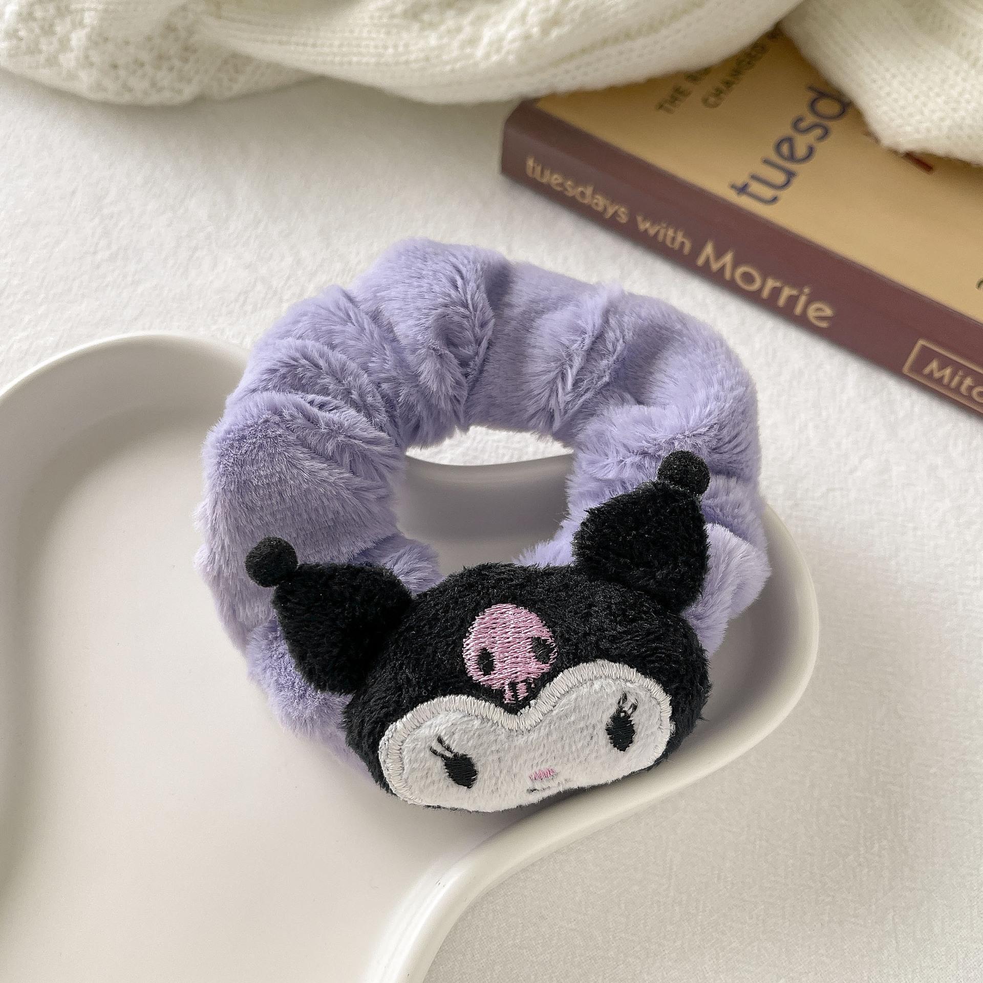 

Cute Cartoon-Style Plush Headband Warm High Elasticity Headband for Women 1PC