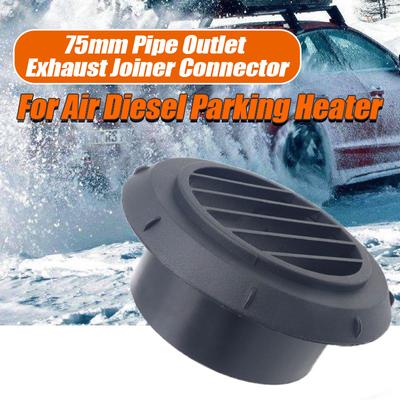75mm Round Car Heater Ducting Warm Air Vent Outlet 360 Degrees Rotatable Black For Car Bus RV ATV Webasto Truck Auto Parts