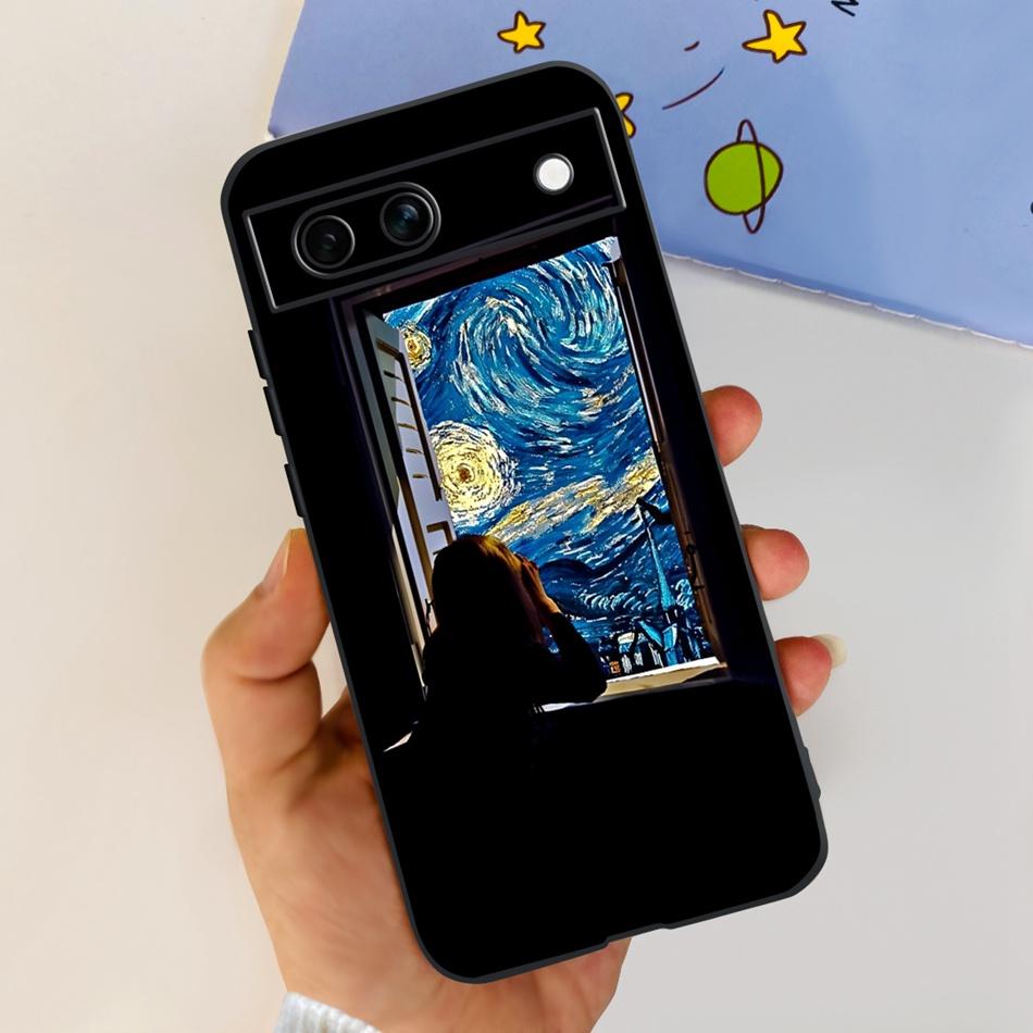 For Google Pixel 8a / Pixel 8 / Pixel 8 Pro Black Silicon Case For Google Pixel8a Pixel8 8Pro Fashion Cool Soft TPU Phone Cases