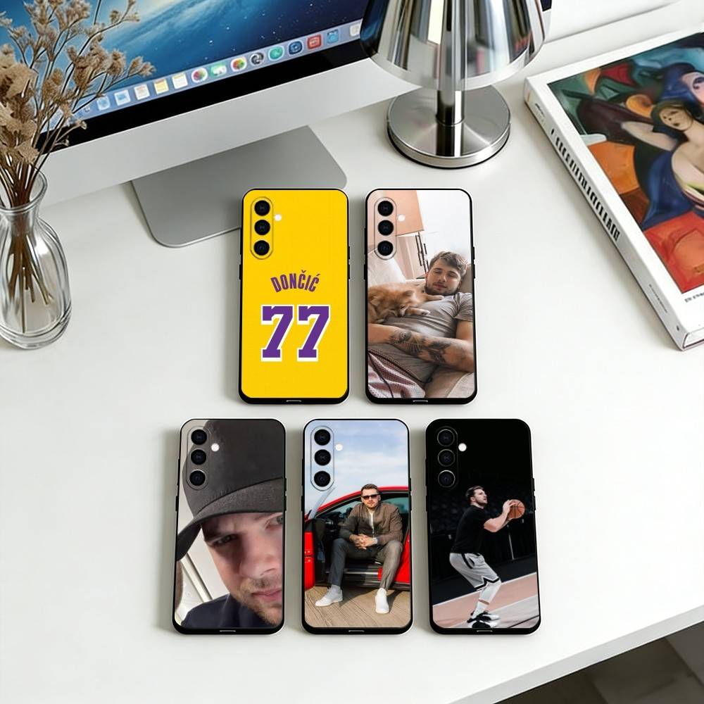 Luka Doncic Phone Case For Samsung Galaxy A73,A72,A71,A70,A53,A52,A51,Others Soft Black Cover