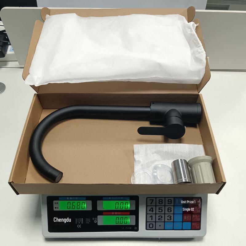 Кухонный смеситель TLXT из черной нержавеющей стали