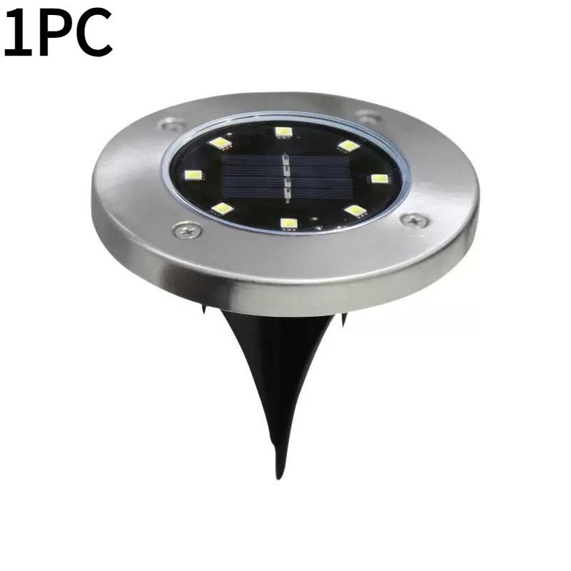1PC Mini Solar Buried Light Garden Lawn Buried Light Outdoor Waterproof Decoration Landscape Atmosphere Road Light white light