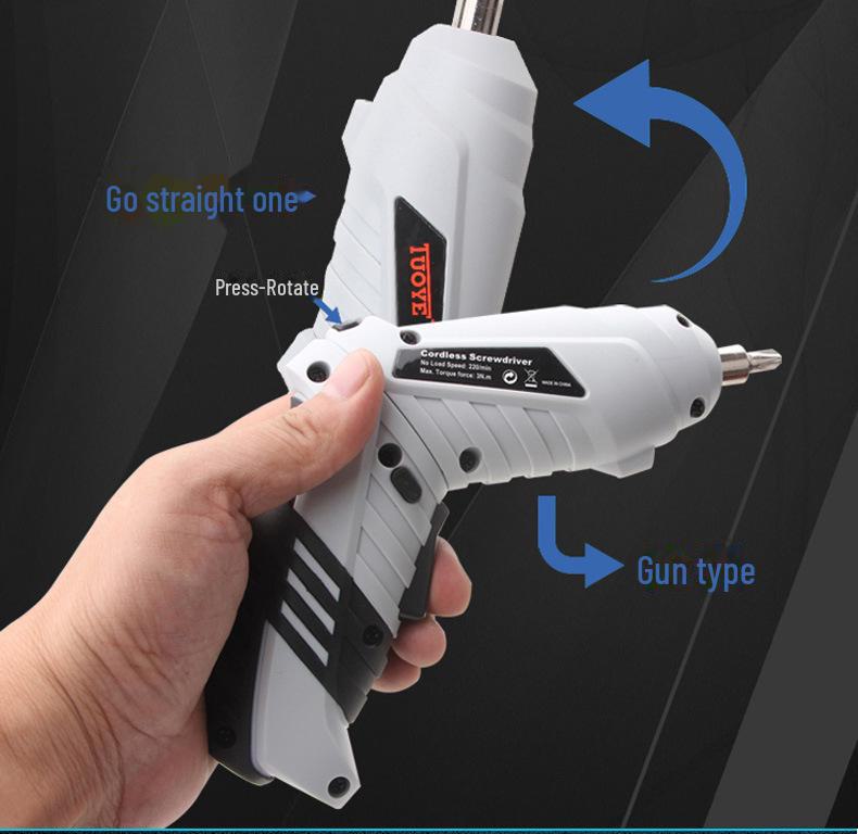 Tianshu 3.6V Folding Rotating Mini Electric Drill & Screwdriver Set