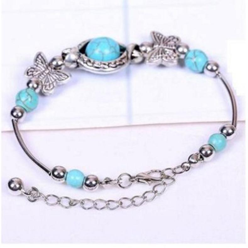 Carved Butterfly Bracelet for Woman Chain Jewelry Wrist Decoration Birthday Gift ADM