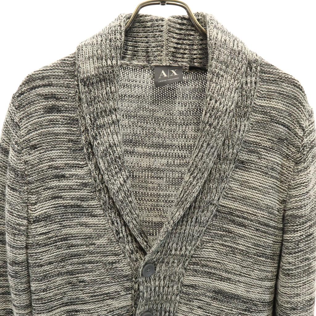 ARMANI EXCHANGE Long sleeve Shawl collar knit cardigan XS Light gray Men's Used