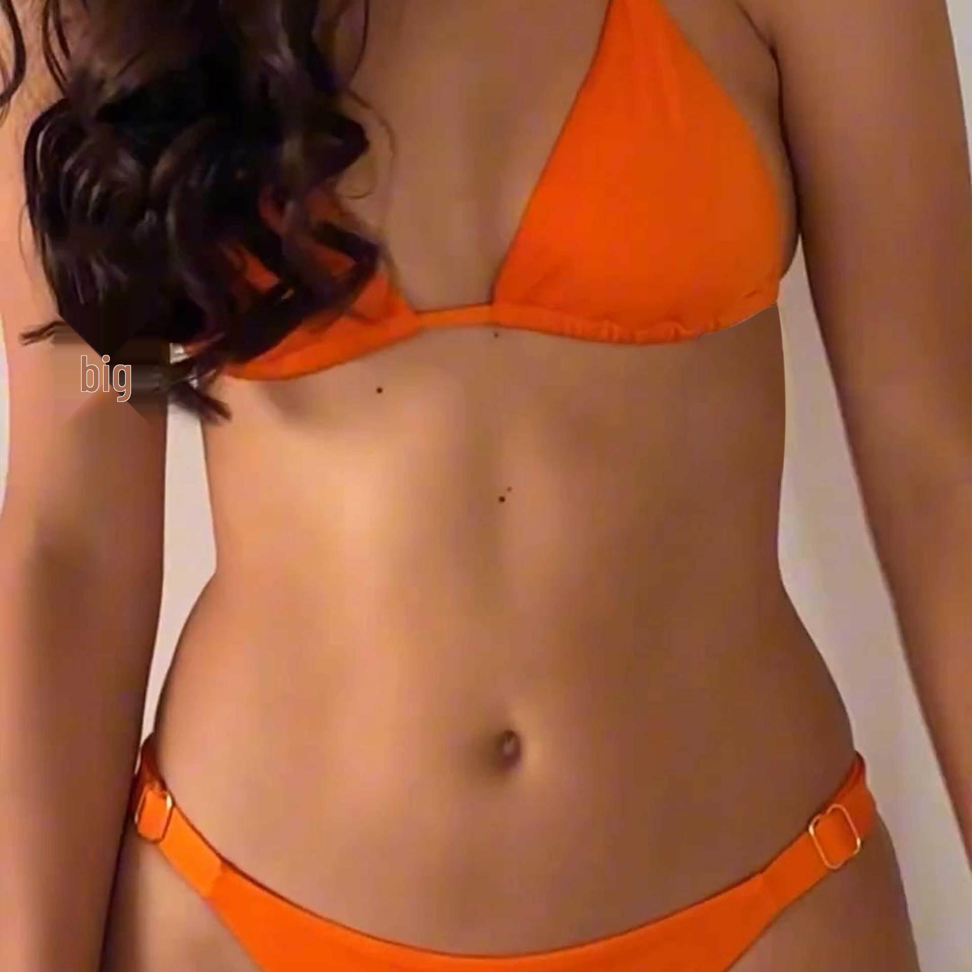 

2025 Евро-американский Сексуальный Купальник-Бикини из Трех Частей - Купальник в Стиле INS Medium оранжевый