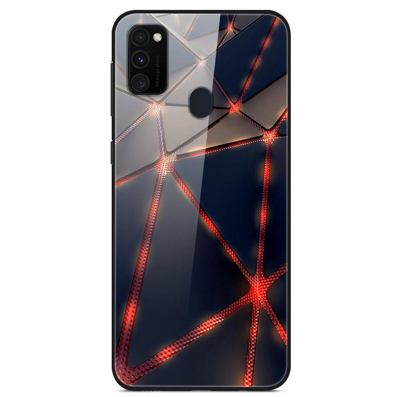 Popular Case For Samsung Galaxy M31 Case Tempered Glass Back Cover Case For Samsung M30s A21s M21 M31s A71 A51 Case Funda Coque