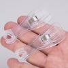 10pcs Acrylic Piercing Tool Kit - Professional Round & Triangle Opening Clamps with Disposable Hemostat for Safe Body Piercing and Tattoo Supplies