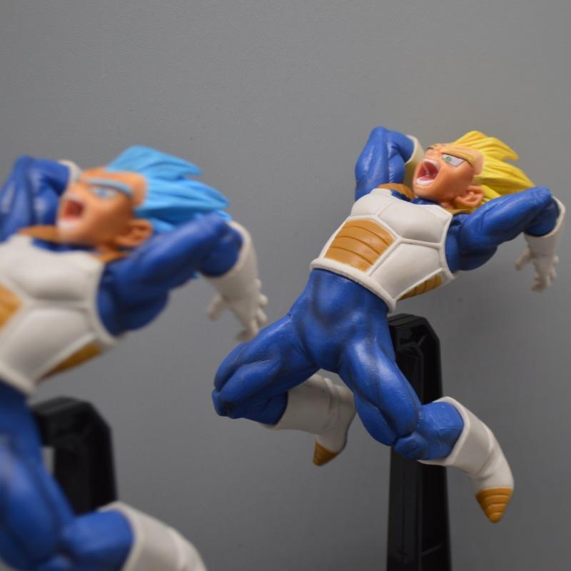 17cm Anime Dragon Ball Figures Vegeta Combat Version Action Figures PVC Model Toys Statue Doll Collection Ornament Children Gift