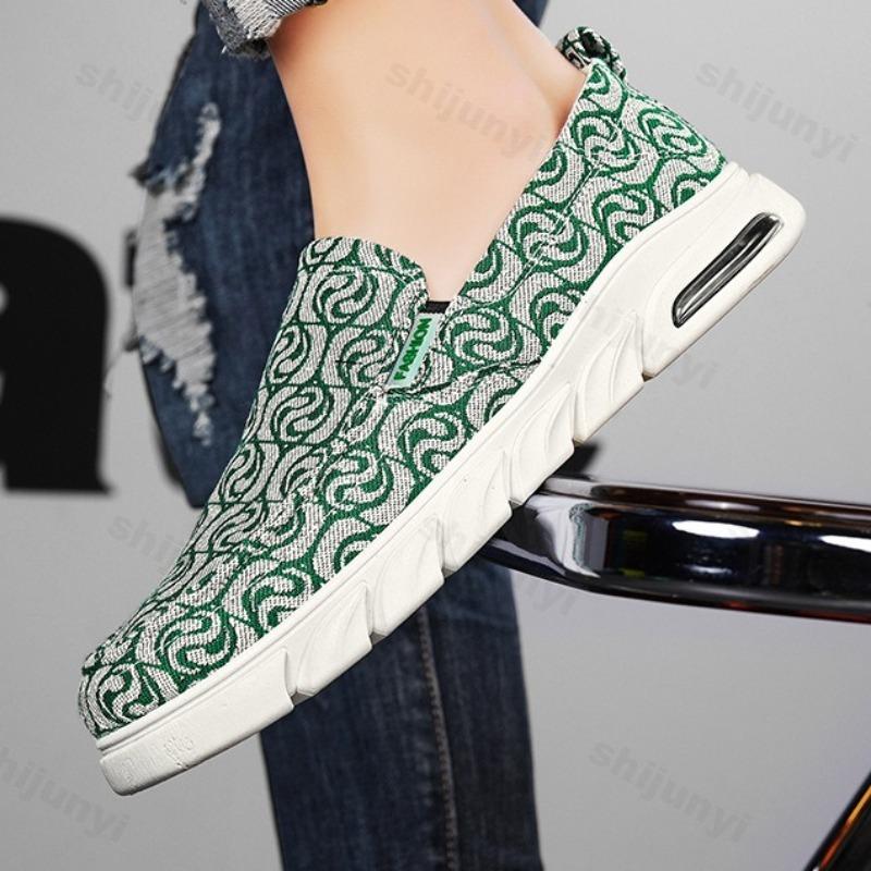Fashion Men's Fashion Trend Casual Shallow Mouth Single Shoes 2025 Autumn New Style Mesh Breathable Comfortable Slip On Chunky sneakers