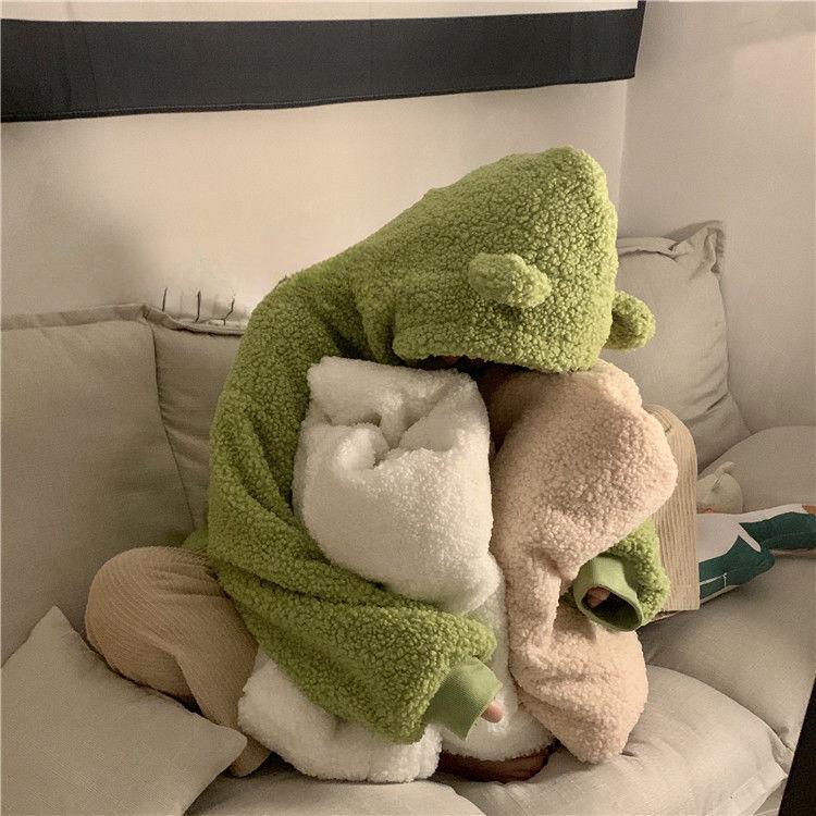 Felpe con cappuccio con zip dolce orso Kawaii donna giapponese Harajuku carino orecchio studente scolastico felpa con cappuccio spessa invernale