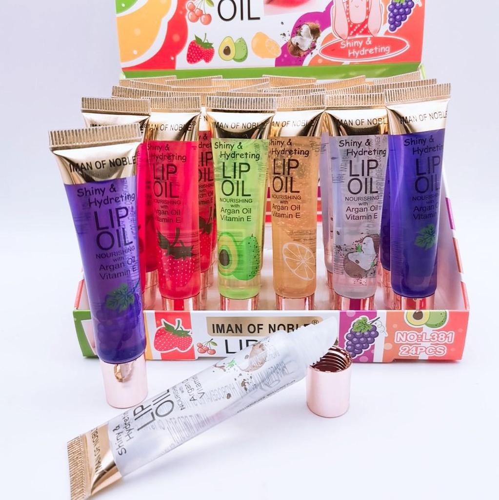 Six Fruit Flavors Lip Oil: Moisturizing & Hydrating Lip Gloss Anti-Drying Balm