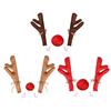 Antlers Nose Horn Car Vehicle Decoration Reindeer Costume Set Truck Ornaments Xmas Holiday Party Gifts Christmas Sika Deer