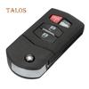 4 Buttons Remote Flip Key Fob Case Shell Blade for Mazda 3 5 6 RX-8 CX-7 CX-9 Car's Accessory