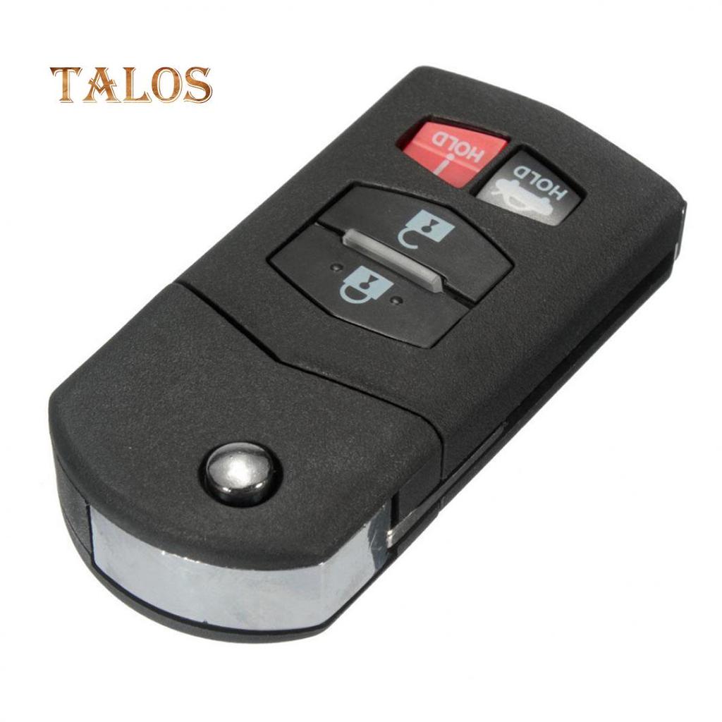 4 Buttons Remote Flip Key Fob Case Shell Blade for Mazda 3 5 6 RX-8 CX-7 CX-9 Car's Accessory