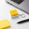 Squeeze Sound Cheese Clicker Fidget Keychain Portable Mechanical Keyboard Keychain  Holiday Gift