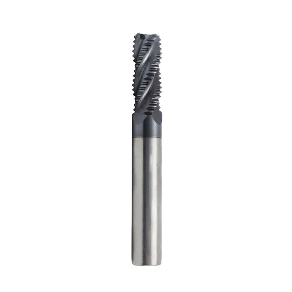 Solid Carbide Roughing Milling Cutter (VHM) With 4teeth AlTiN Coating For HPC For All Manual Or CNC Milling Machines