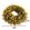 Artificial Garland Floral Hoop Green Leaves Wreath Simulation Wreaths for Home Decor