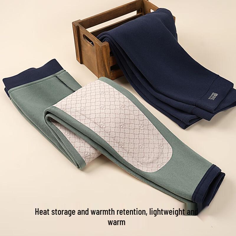 Xue Zhong Fei Herren Wollgefüllte Thermische Knieschutz Basisschicht Hose