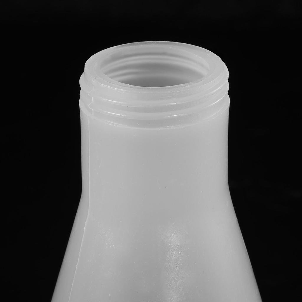 PATIKIL 250ml Plastic Erlenmeyer Flask with Screw Cap, 2-Piece Narrow-Neck Erlenmeyer Flask for Laboratory Use, Clear