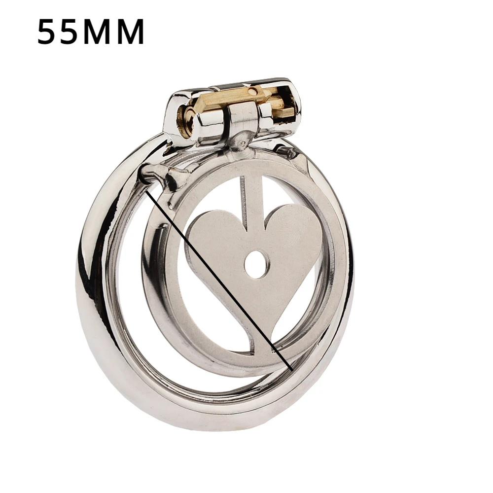 Flat Chastity Lock for Men Metal Chastity Devices Urethral Plug High Comfort Anti Cheating Dormant Lock Sex Toy for Couple SM