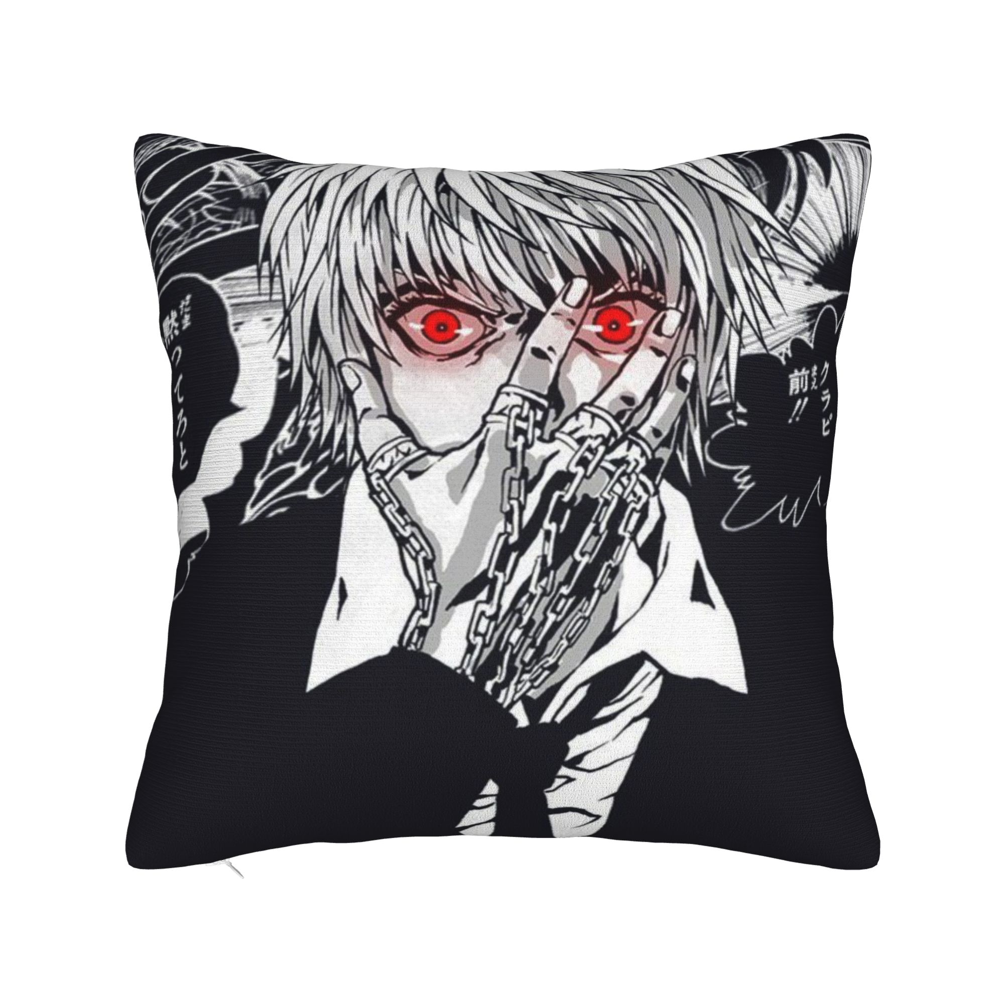 Kurapika HXH Anime Hunter X Hunter Pillowcase Printing Polyester Cushion Cover Decor  Pillow Case Cover Home Square 45*45cm 30cmx30cm
