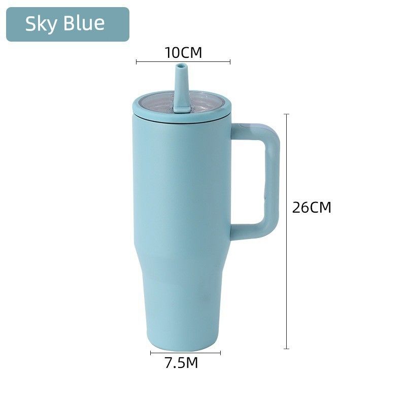 40Oz Cup Large Capacity Vacuum Cup Large Capacity Foldable Cup with Straw Accompanying Car Best Selling Large Ice Cup