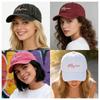 Adjustable Mama Heart Caps Washed Cotton Baseball Cap Fashion Sport Visors Cap  Gifts