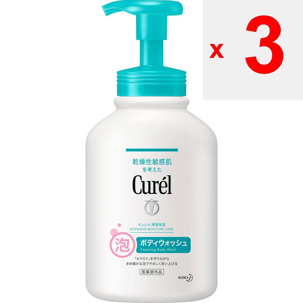 KAO Curel Schaum-Körperwaschmittel Pumpe 480ml (Quasi-Droge) Körperpflege Curel Befeuchten Sie Ihre Haut, geben Sie 1-2 Pumpstöße Schaum auf Ihre Hände, verteilen Sie ihn auf Ihrer Haut und
