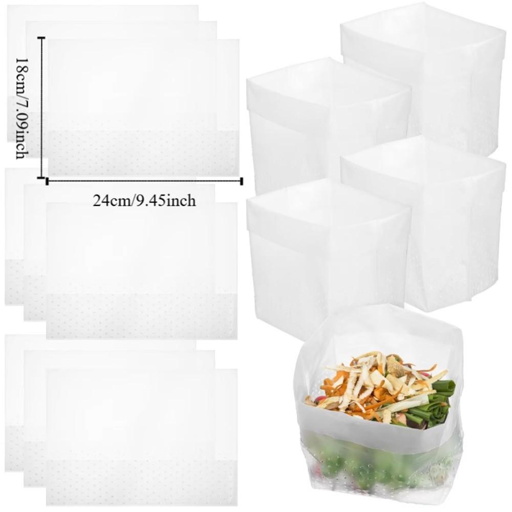 120PCS Stand-Up Design Disposable Waste Bags Anti-Clogging Sink Strainer Bag  Food Waste Disposal