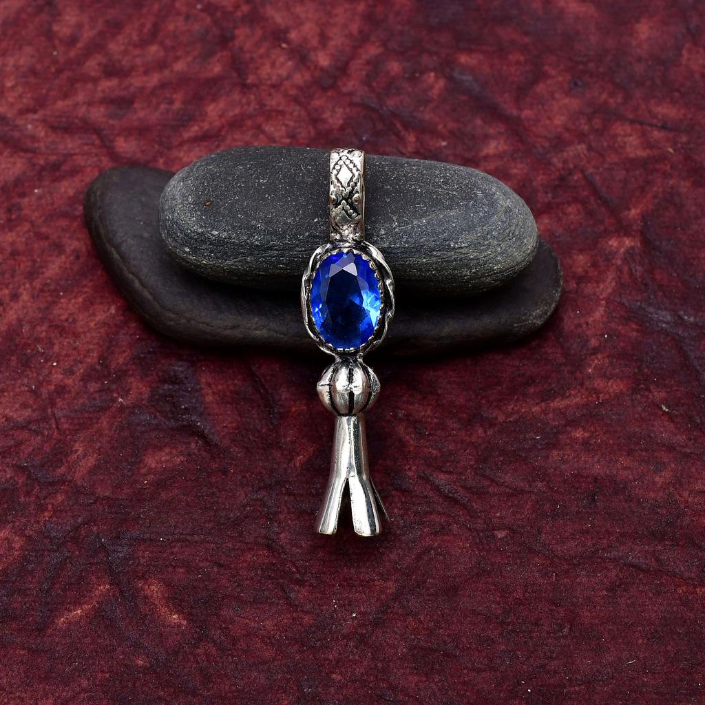 Awesome Tanzanite Gemstone Pendant: 925 Sterling Silver Handmade Pendant Necklace Jewelry
