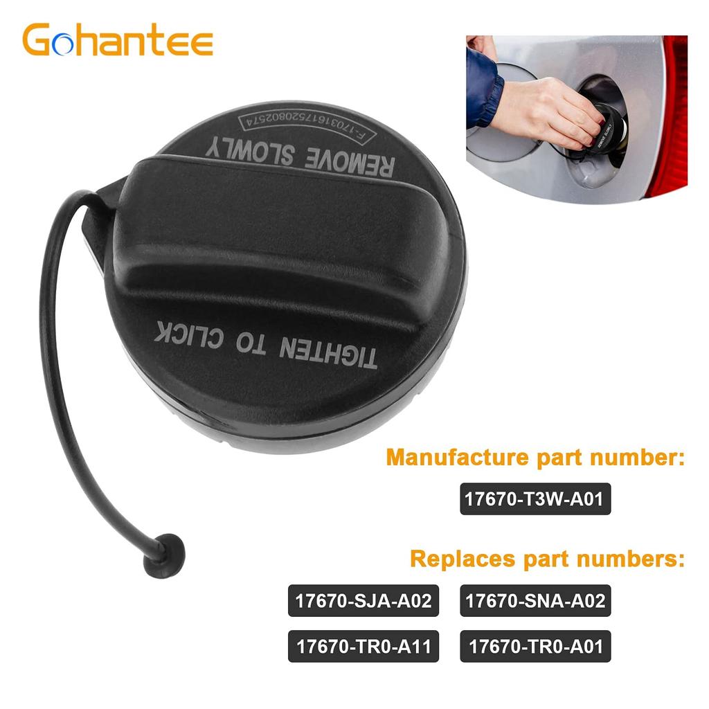 17670-T3W-A01 Gas Cap For Honda Car Fuel Gas Tank Cap Fuel Tank Cap Gas Fuel Filler Cover Honda Accord 2008-2013