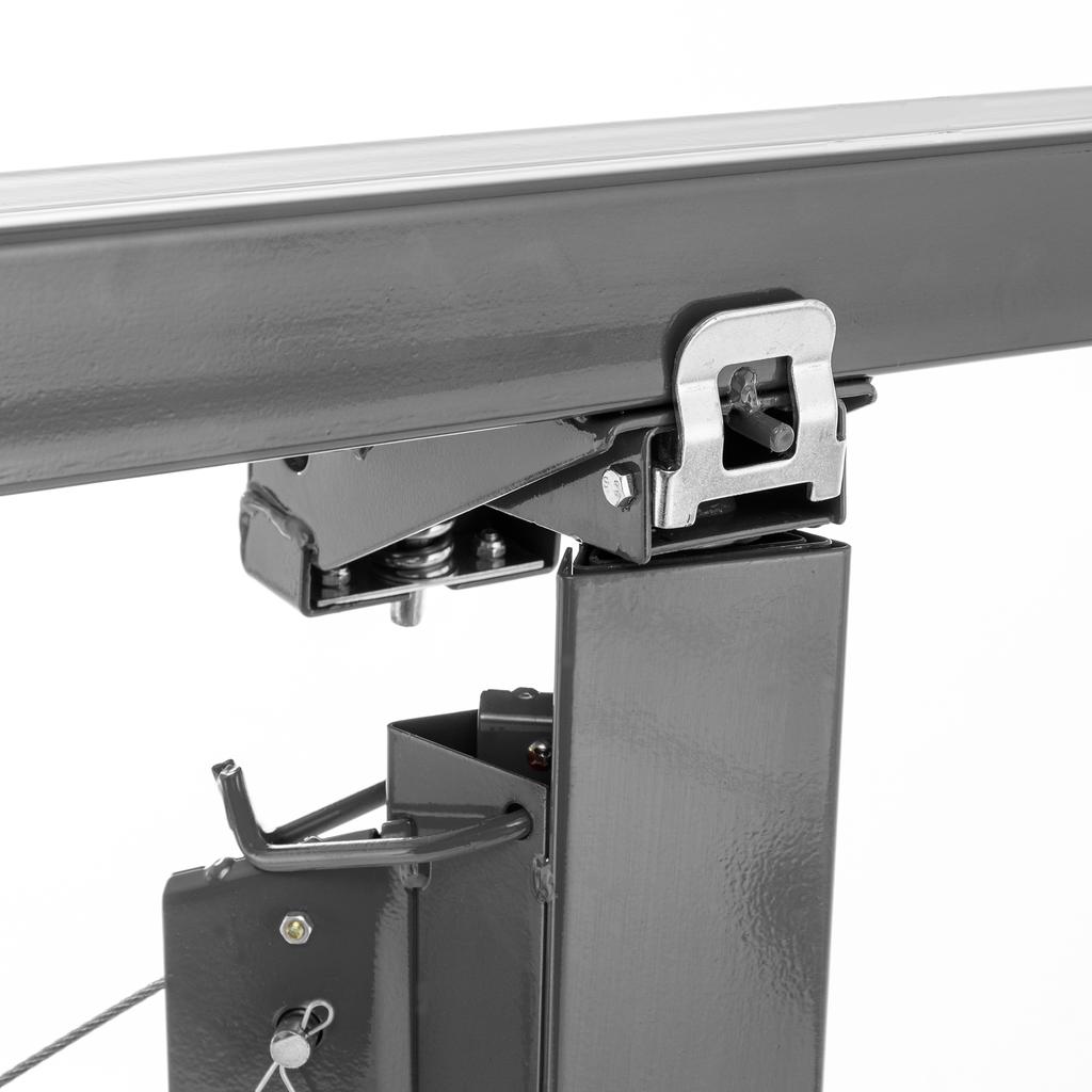 Drywall Lifter for Wall Panels and Ceiling Mounting: Load Capacity 68 kg, Height 140-335 cm Adjustable, Foldable, 3 Brake Wheels