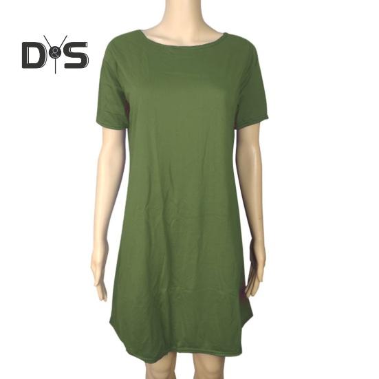 Letní mini šaty s krátkým rukávem, áčkového střihu, s kulatým výstřihem, jednobarevné, délka nad koleno, jednoduchý styl, krátké šaty na rande, plážovou párty