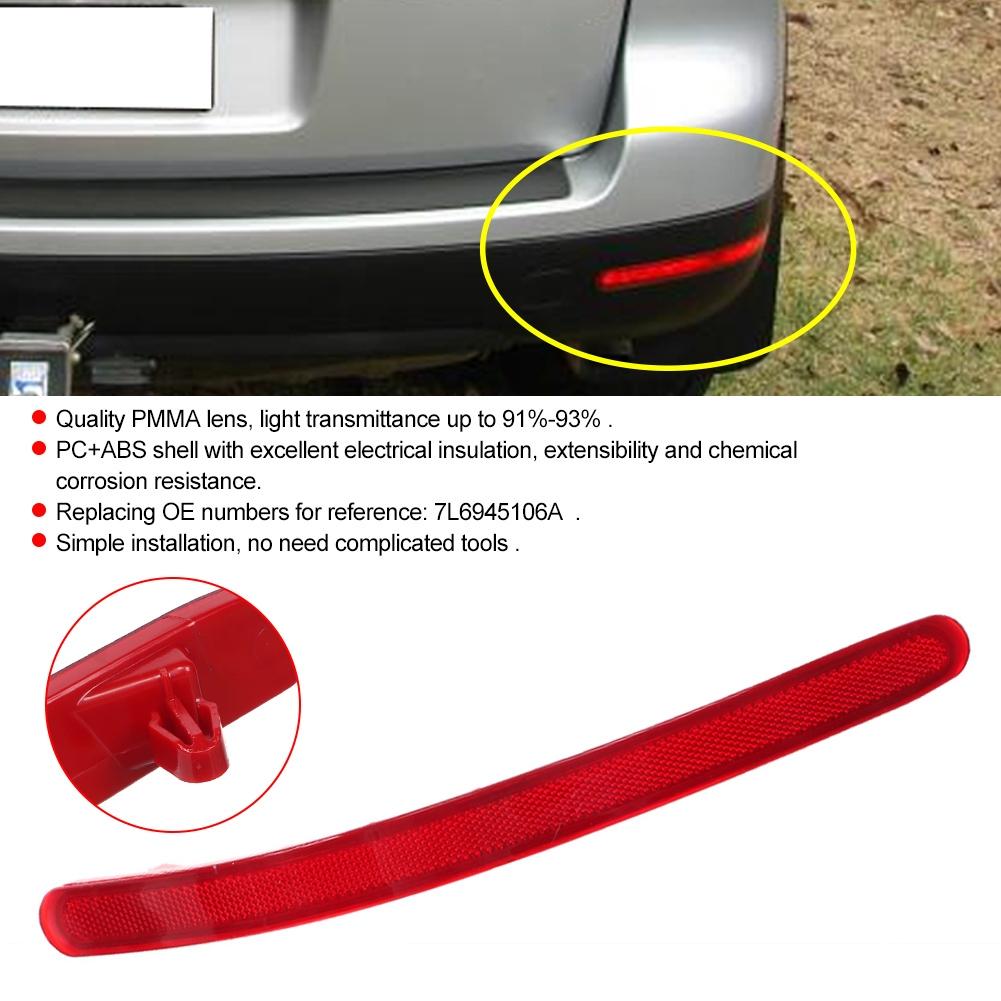 Bil Auto Bakre Støtfanger Høyre Side Lys Lampe Reflektor 7L6945106A Erstatning