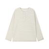 ELLE KIDS Girls' Striped Henley Long-Sleeve T-Shirt