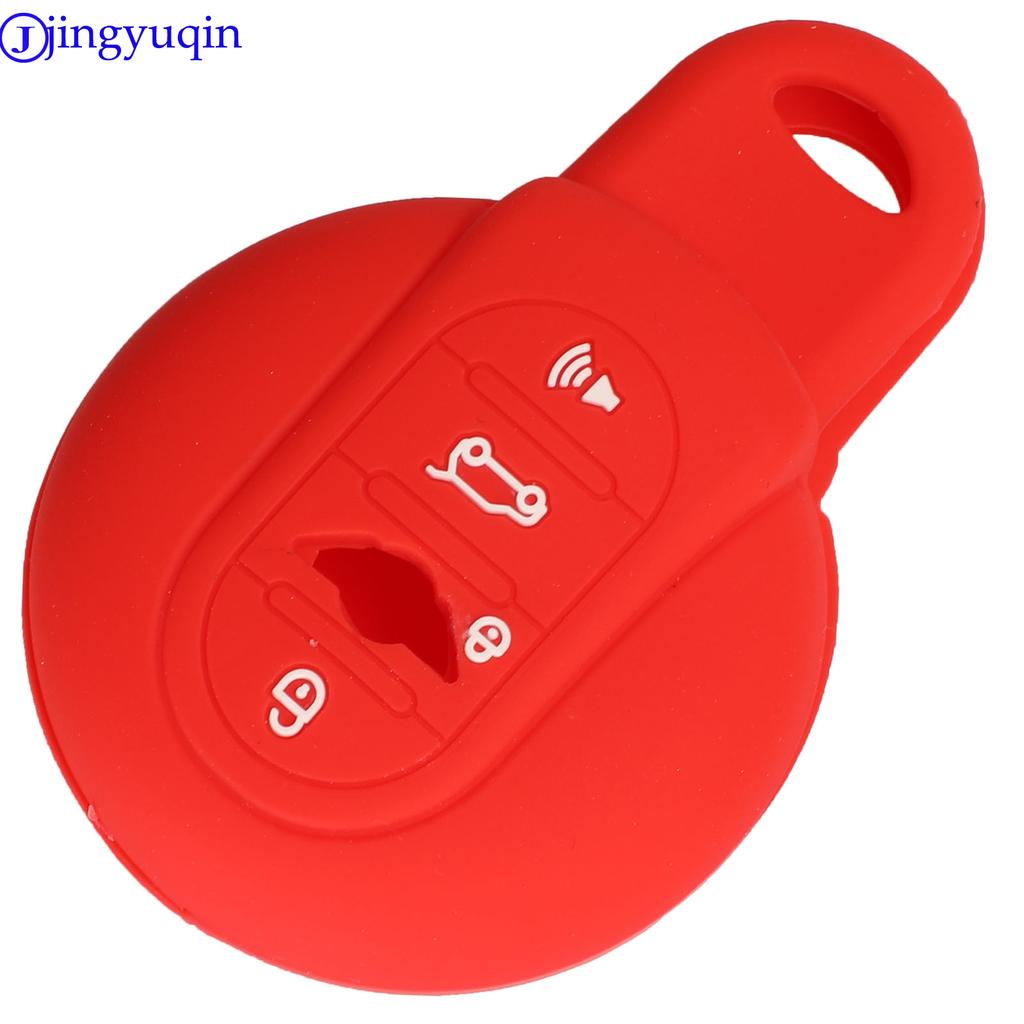 Jingyuqin Remote Car Key Silicone Cover Case For BMW MINI Cooper S R50 R53 F54 F55 F56 4 Button Key Holder Cover Styling