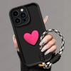 For Oppo Reno12 F Case OPPO Reno 12F 5G CPH2637 Phone Case  Love Heart Hnad Strap Back Cover