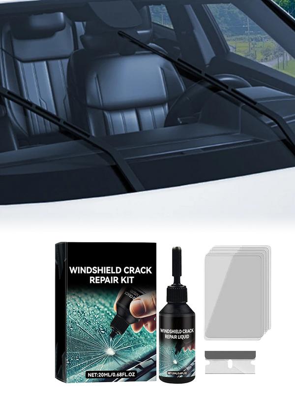 Cracked Glass Scratch Repair Kit 20ml Vehicle Windscreen Nano Fluid Filler Quick Fix Windscreen Scratch Restore Fluid For Glass