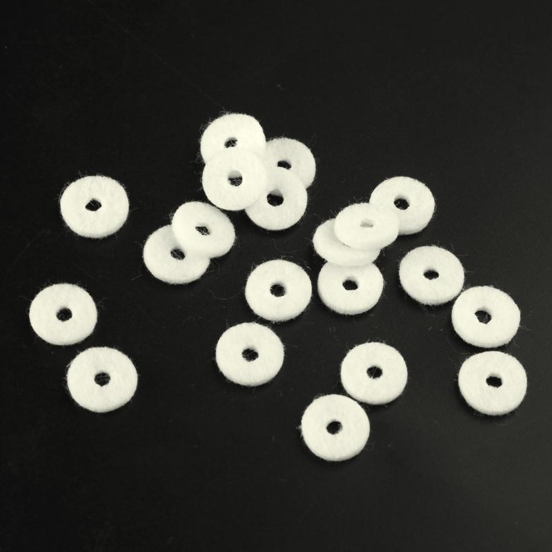 20Pcs Trumpet Felt Washer Cushion Washers Cork Pad Valves Replacement Parts Kits