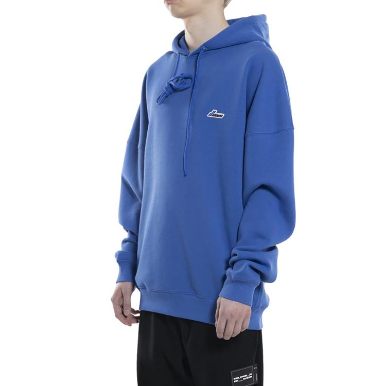WE11DONE WD Embroidered Logo Hoodie Blue Unisex Tops WD-TP3-20-707-U-BL